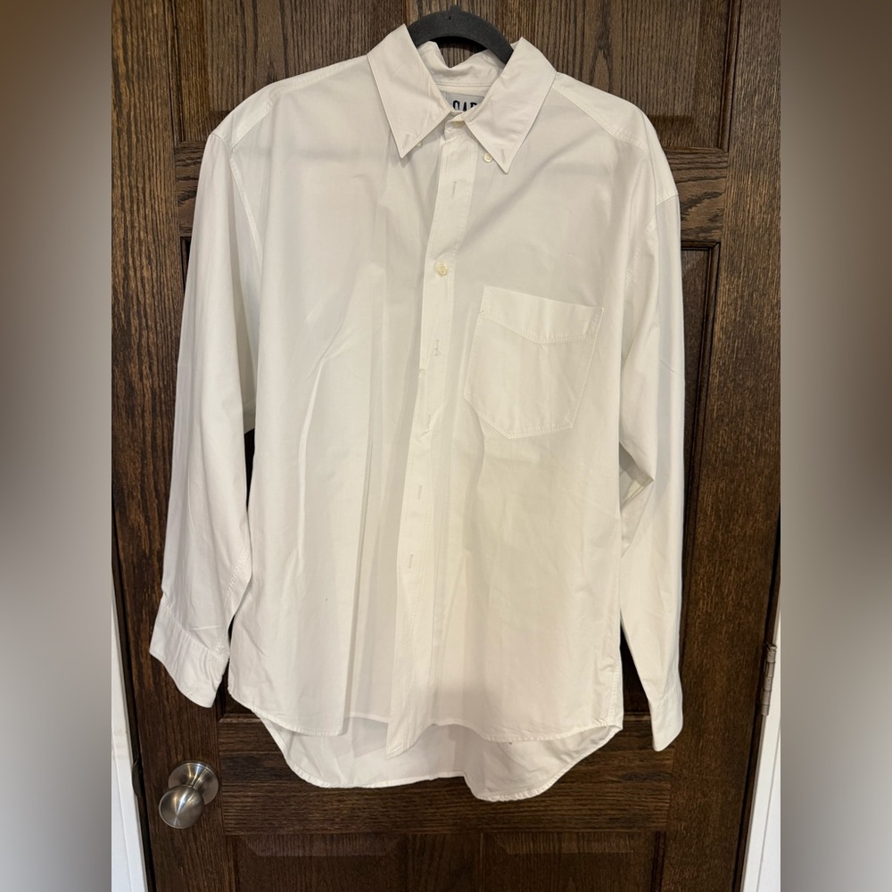 NWOT GAP Men's White 100% Cotton Dress Shirt